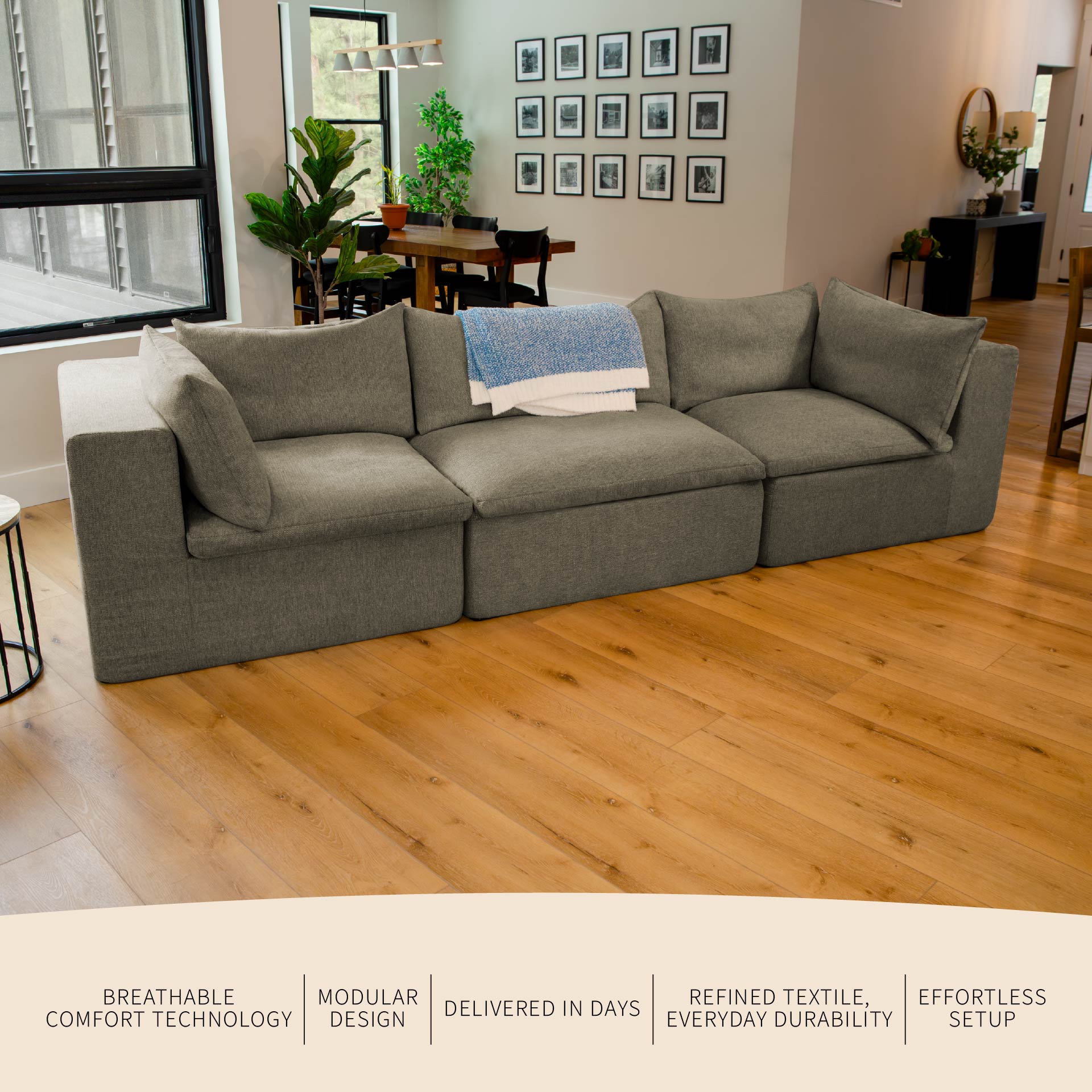Averra™ 3 Piece Modular Sectional Sofa