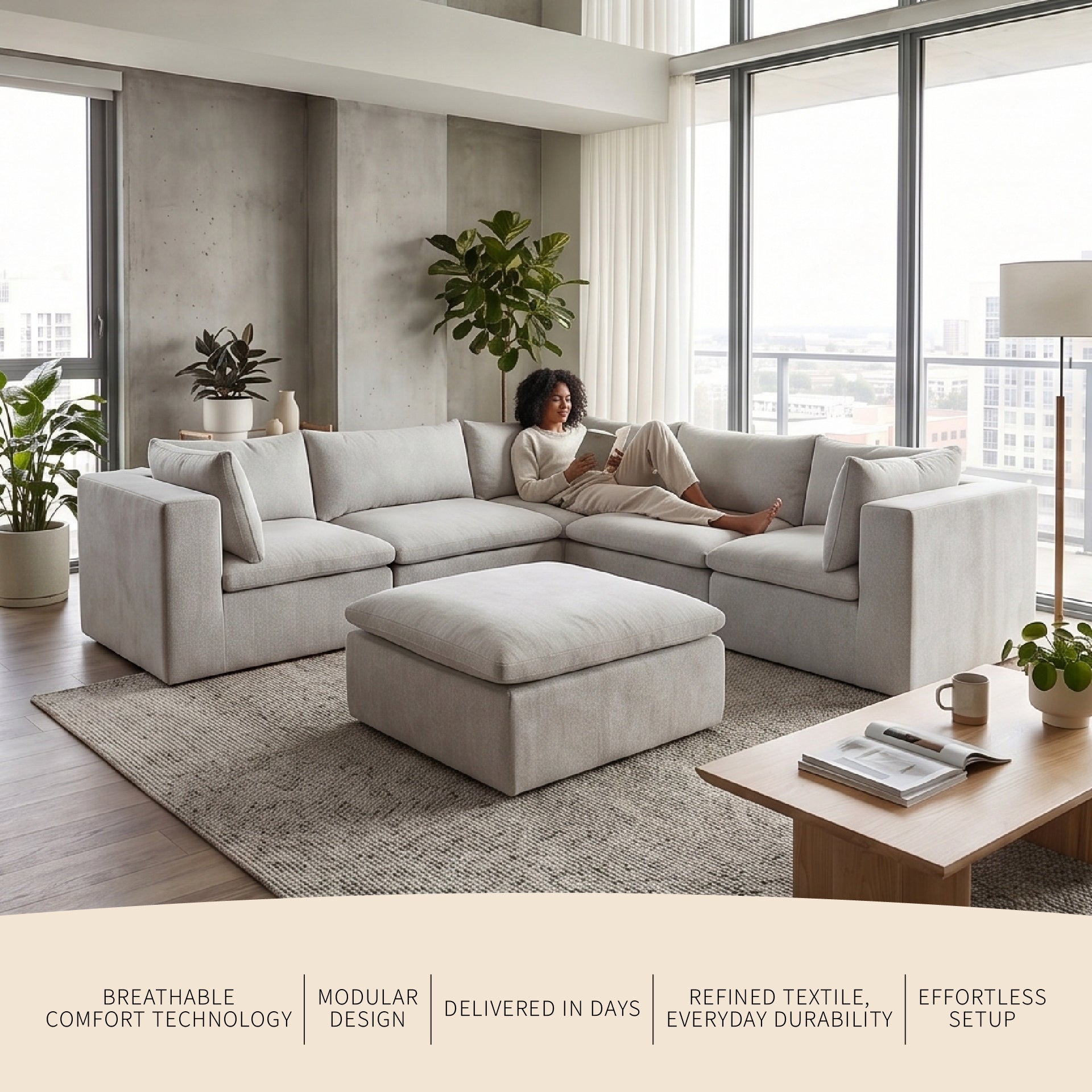 Averra™ 6 Piece Modular Sectional Sofa