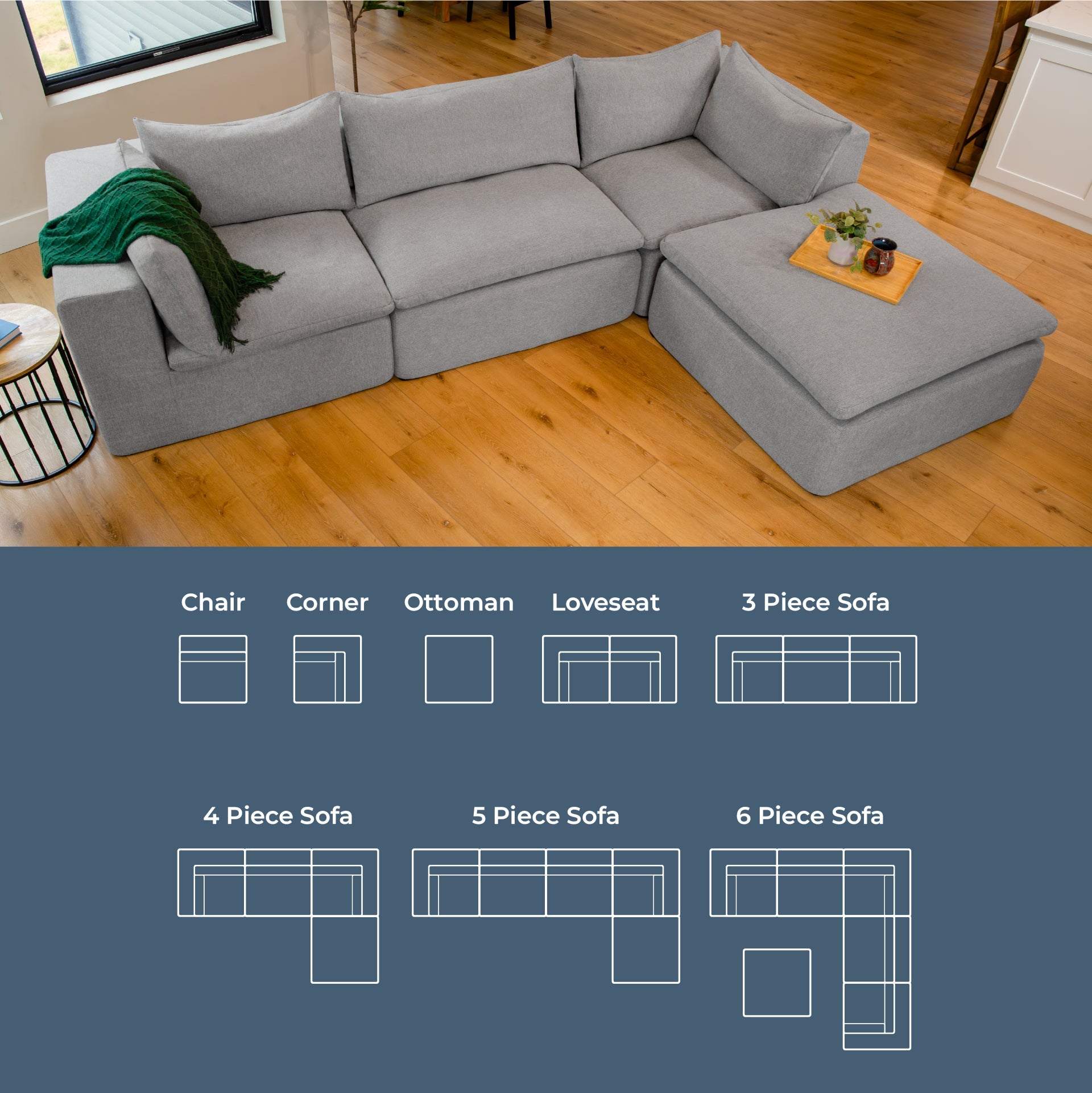 Averra™ 6 Piece Modular Sectional Sofa