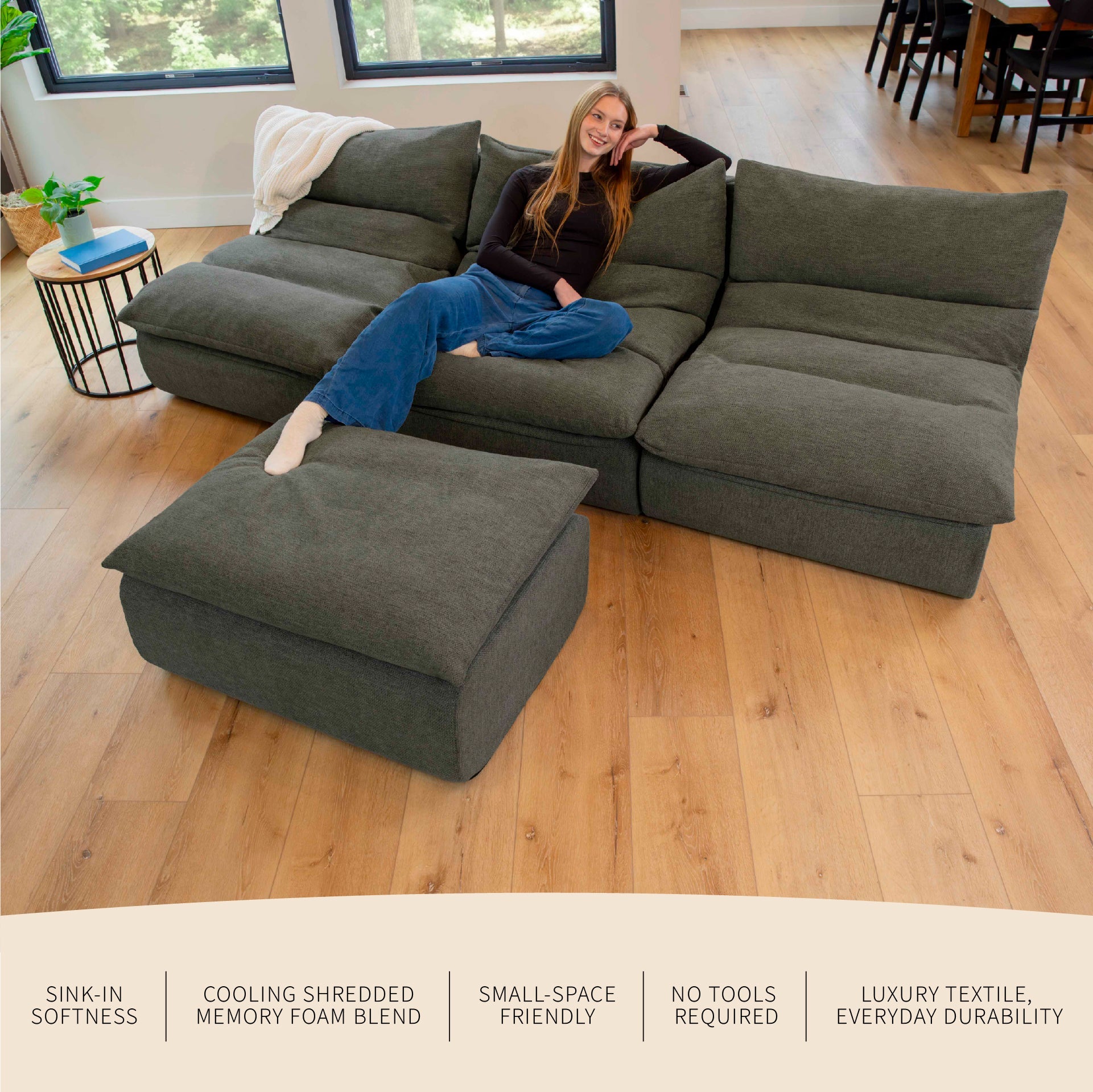 Driftscape™ 4-Pc Sofa and Ottoman